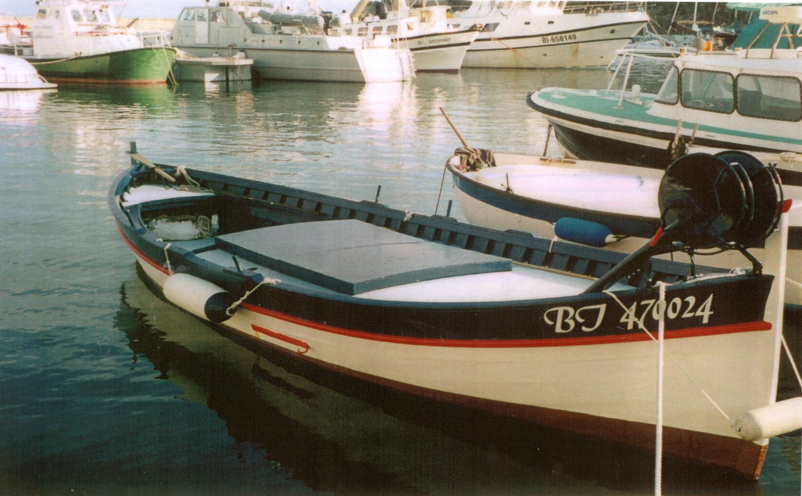 La Sainte Élisabeth avec sa roue remonte filet en 1990