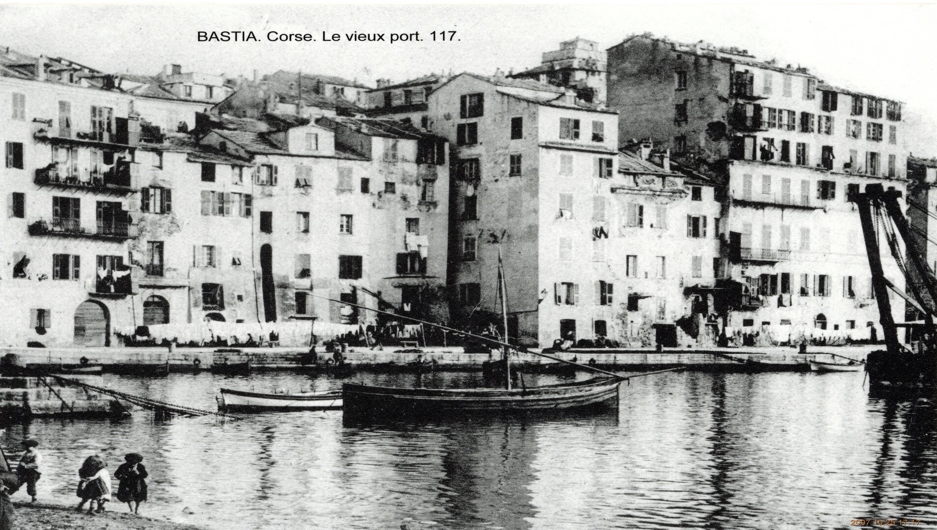 La Sainte Elisabeth au mouillage - Vieux Port de Bastia 1920