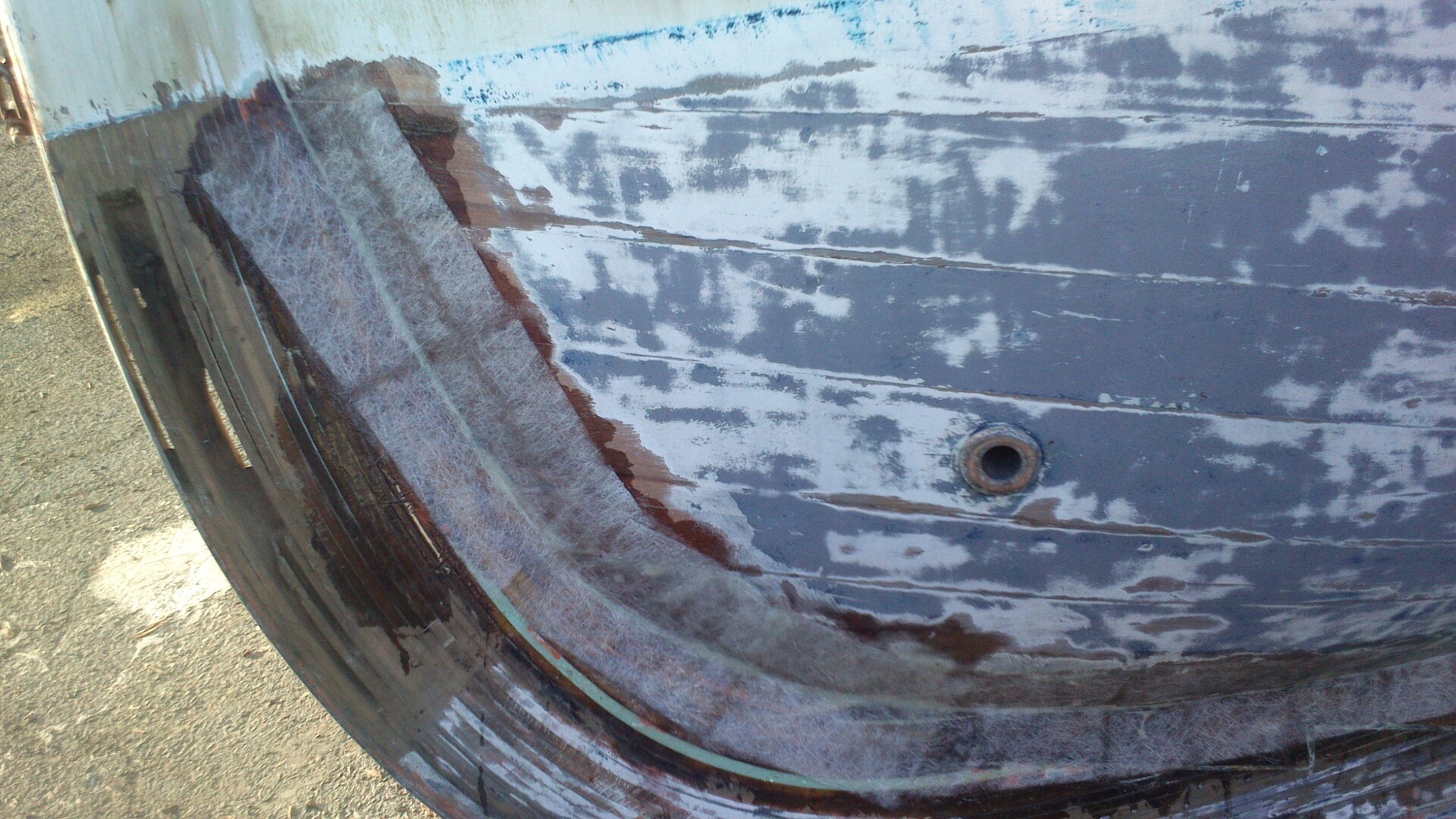 Stratification jonction de coque - Quille
