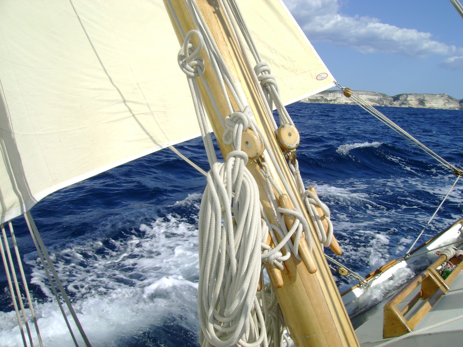 En navigation - au pied du mât