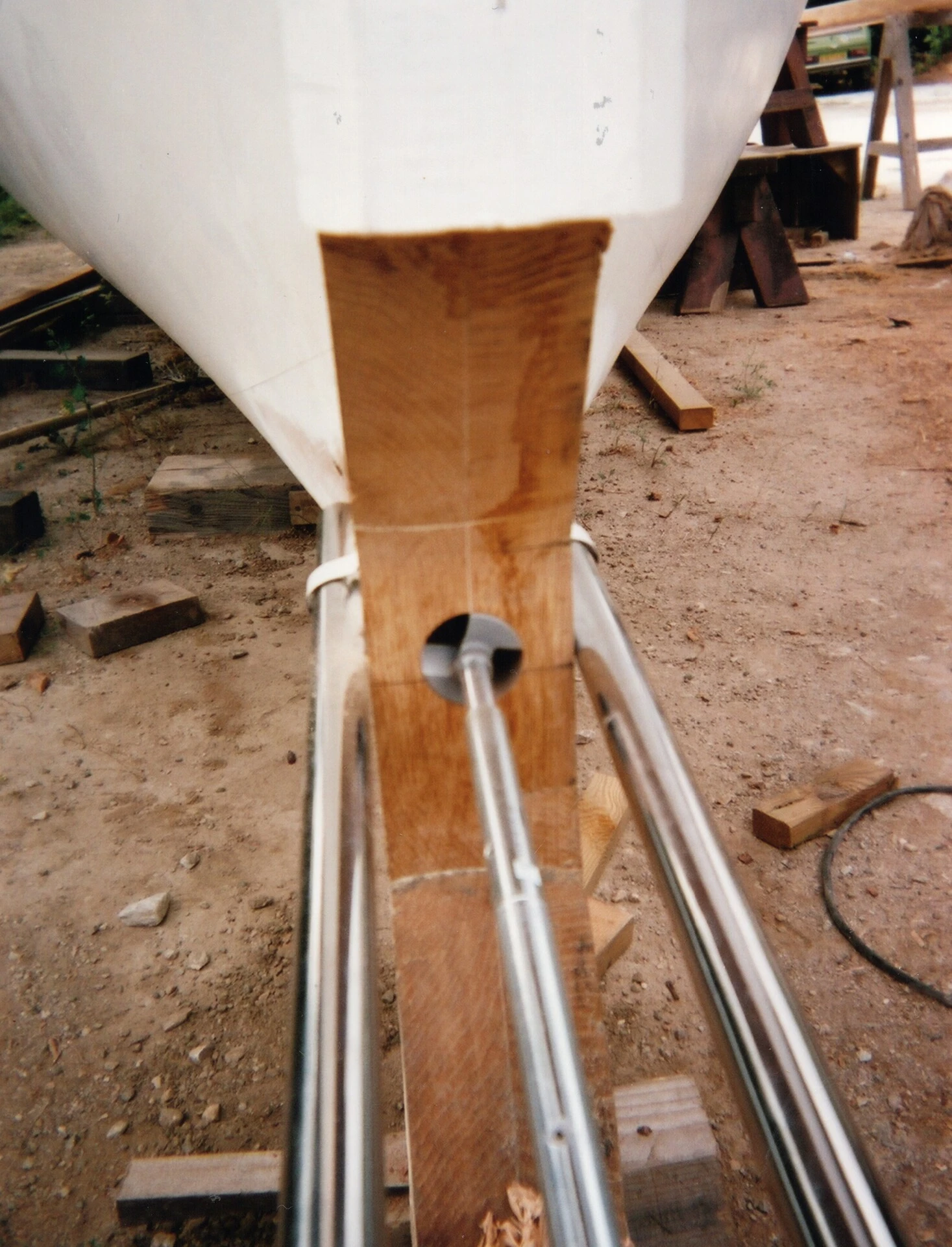 Perçage du tube d'étambot 2